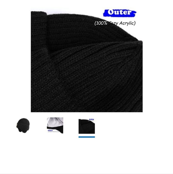 NWOT Fleece Lined Hat - Picture 6 of 7